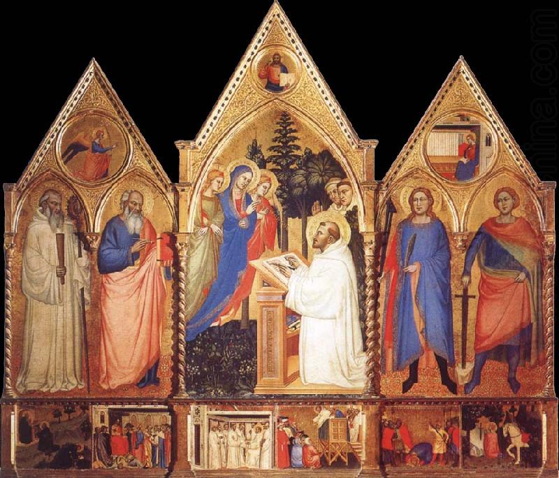 St.Bernard-s Vision of the Virgin with Saints, Matteo Di Pacino